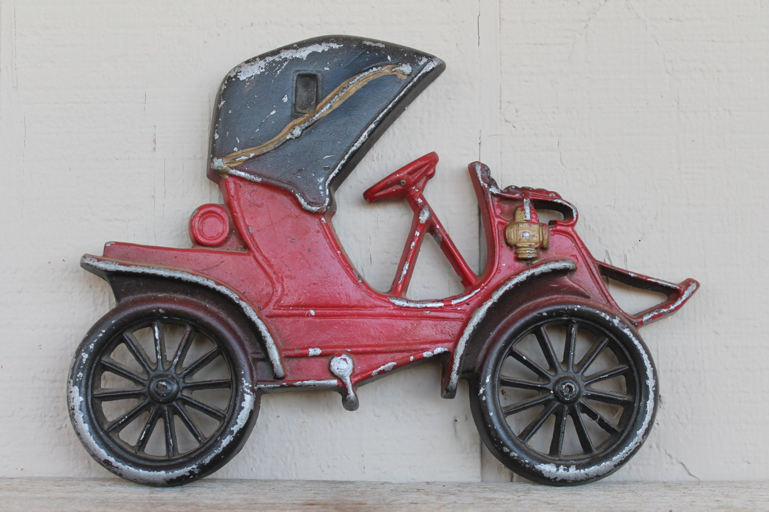 Vintage Cast Iron Car Wall Art
