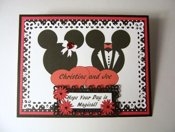 Minnie Mickey Mouse PERSONALIZED Wedding or Anniversary