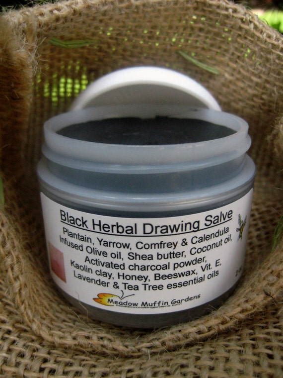 Black Herbal Drawing Salve Hilla schemer Healing Smear