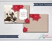 5x7 Christmas Card Templates, Holiday Card Templates, Photographer Templates, PSD Template for Photographers - Design 419 Il_170x135