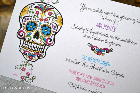 Dia De Los Muertos Invitation Wording 6