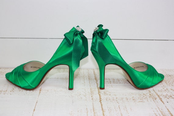 Wedding Shoes - Emerald Green - Bridal Shoes - Emerald Green Shoes ...