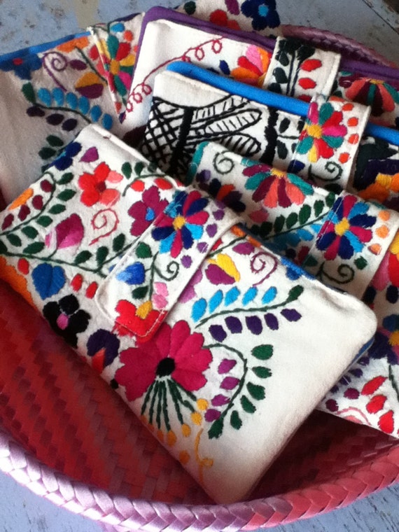 Chantel Mexican Embroidered Wallet