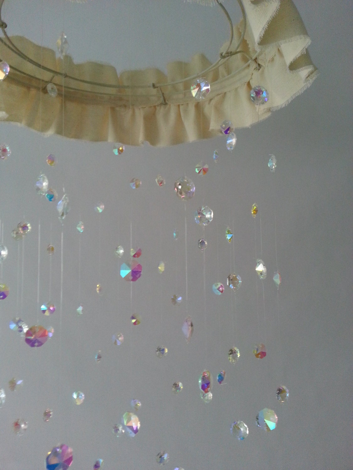 Crystal Chandelier Nursery Baby Mobile Shabby Chic Nursery