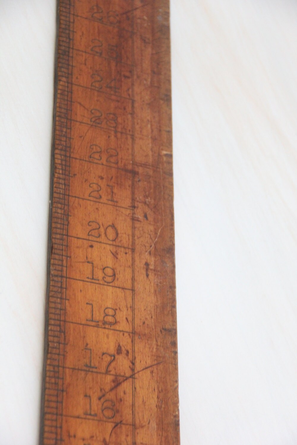 antique wooden framing square / carpenters tool