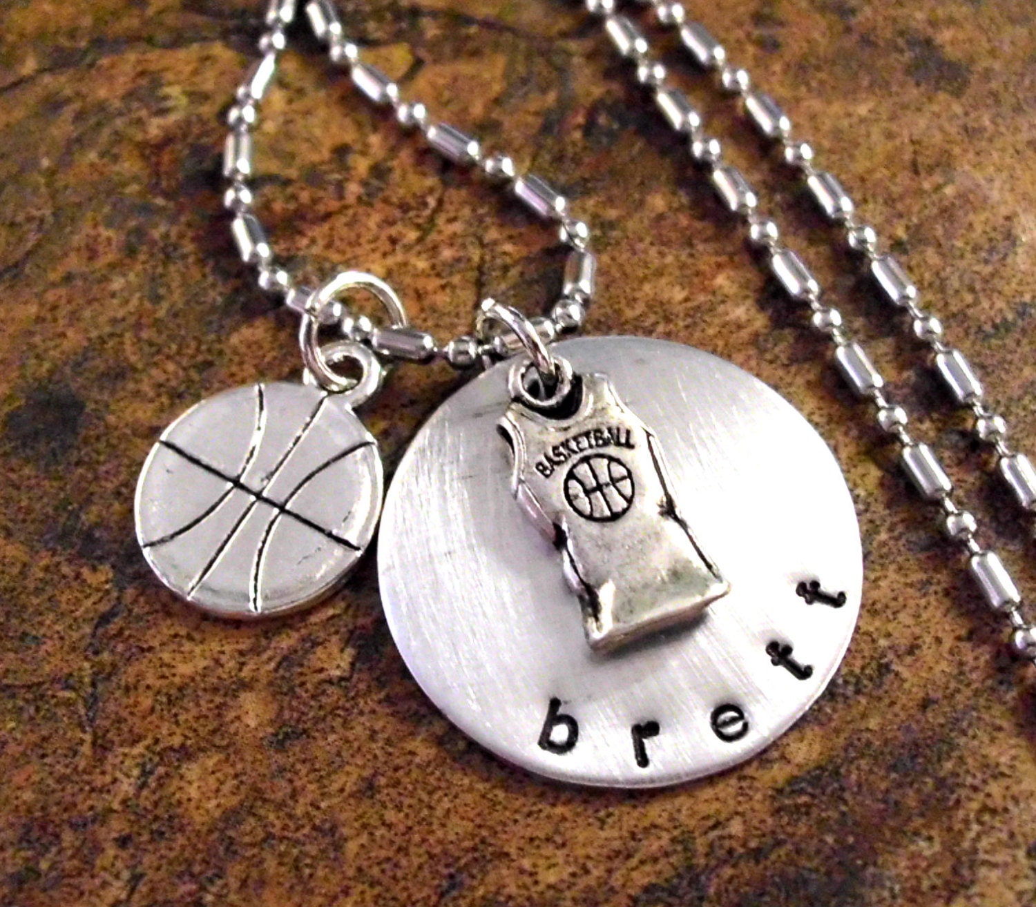 Basketball Necklace Basketball Jewelry Personalized Jewelry