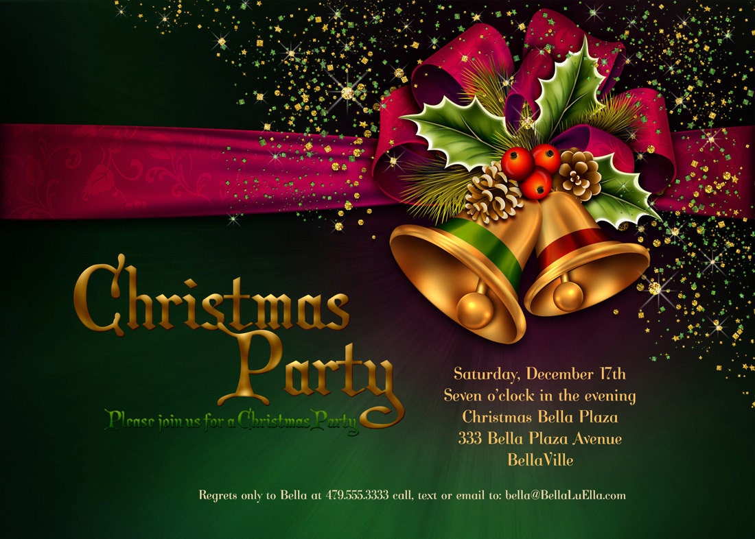 Christmas Party Invitations Christmas Card Christmas