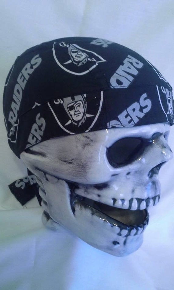 Oakland Raiders /Skull Cap / hat / helmet liner / du rag/chemo