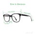 Big Transparent White Brown Vintage Eyeglasses - oversized Marwitz glasses