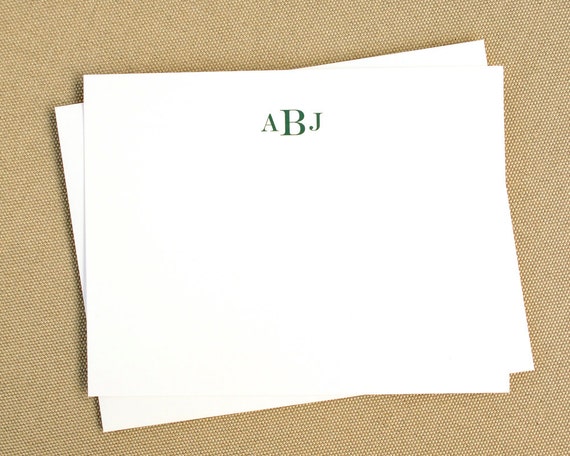 Monogrammed Note Cards / Personalized Monogrammed Stationary