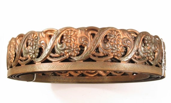Vintage Stamped Metal Trim Band 13/4 x 105 Roll