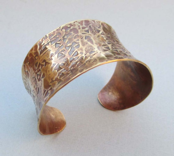 Hammered Bronze Cuff Bracelet Small Cuff Ancient Roman Jewelry