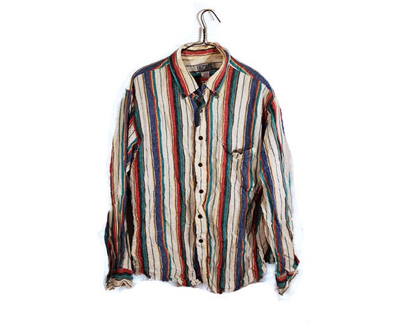 vintage vertical striped shirt