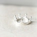 Simple Crown Ring in sterling silver / Adjustable ring