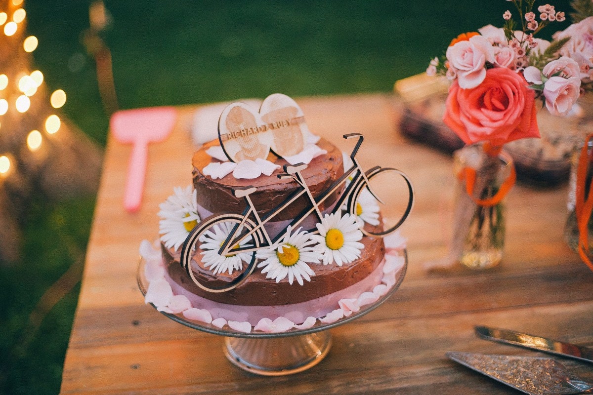 Tandem Bike Cake Topper