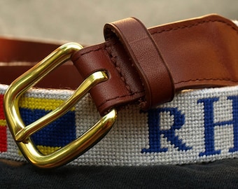 Custom Needlepoint Belt