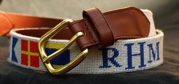 Custom Needlepoint Belt