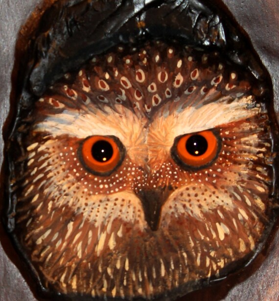 Owl Art In Wood Original Hand Carved Sculpture Wall Art