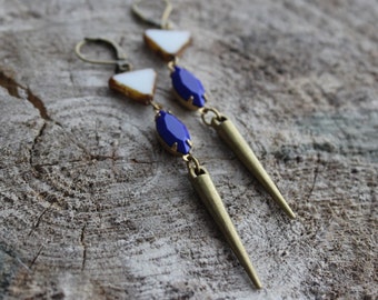 BO-806 Boucles d'oreilles vintage spike earrings