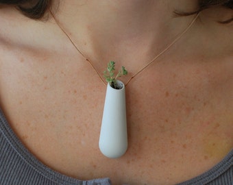 A Wearable Planter, No. 2, in White
