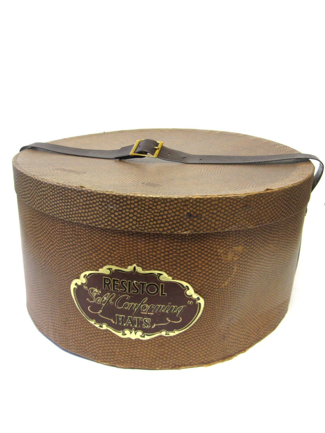 Vintage Resistol Self Conforming Hat Box Cowboy Millinery Mens