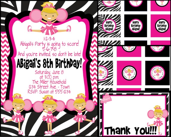 Cheer Party Invitations 3