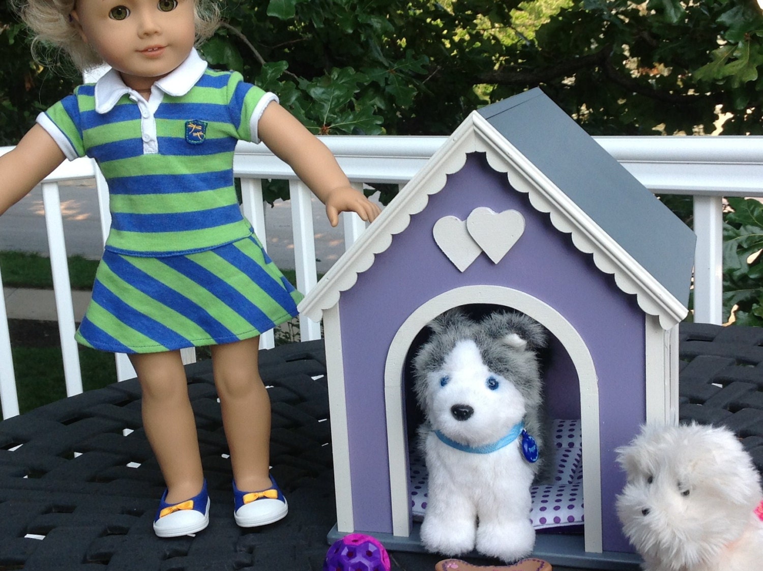 american girl doll dog bed