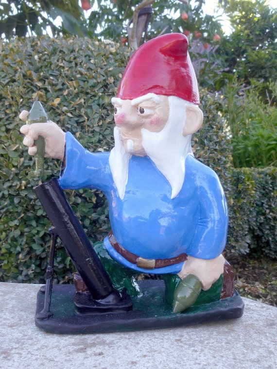 Combat Garden Gnome with Mortar Launcher