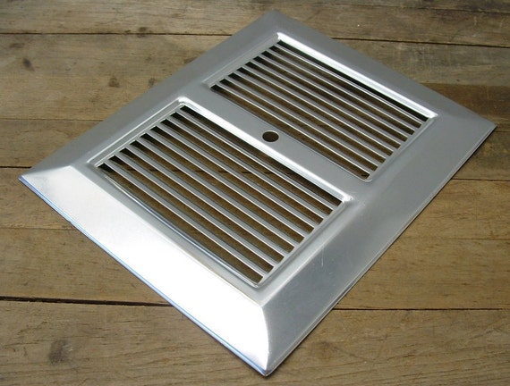 Vintage Retro Aluminum Exhaust Fan Grill Vent Cover Repurpose