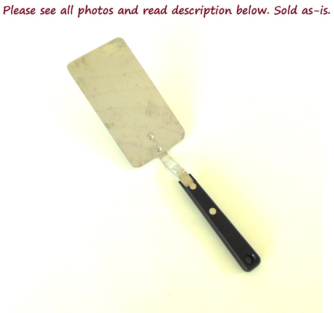 Ekco Spatula Long Blade Black Handle Asis Vintage