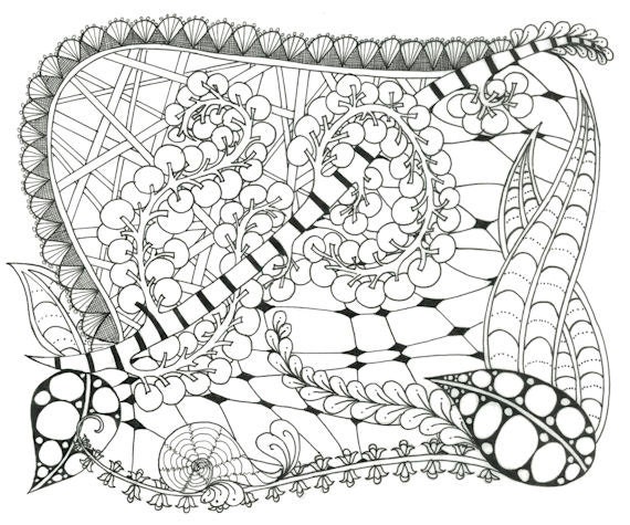 zendoodle coloring pages for adults - photo #23