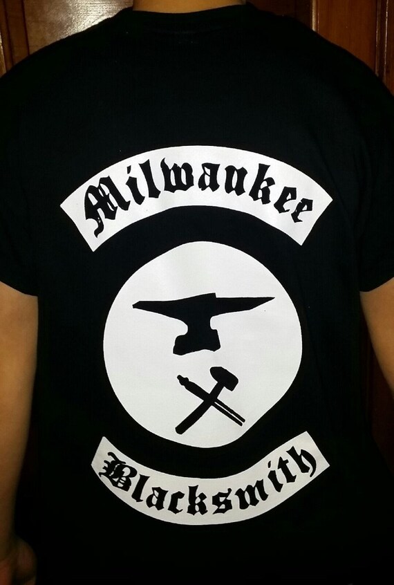 Men's Milwaukee Blacksmith logo tshirts