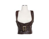 Joli gilet en cuir d'agneau