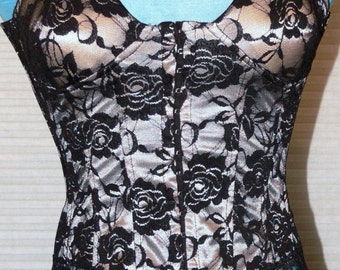 black boned corset top 34-36 bust