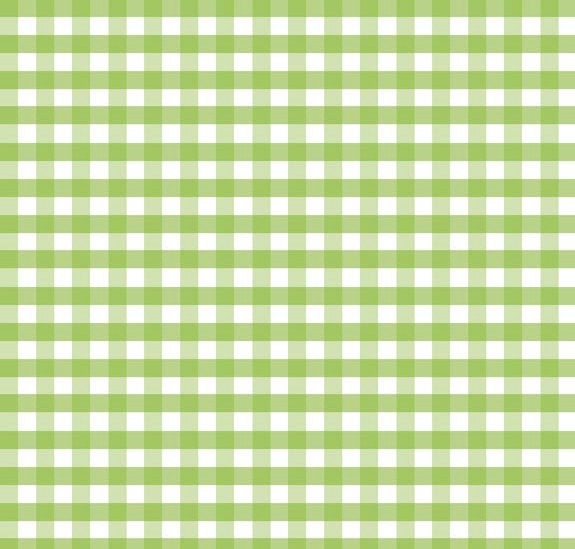 Green and White Small Gingham Cotton Fabric by Riley Blake