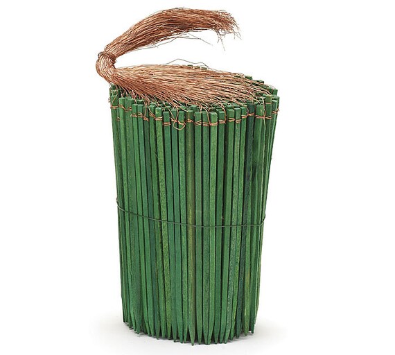 125ct 6 Green Wooden Wire PICKS Florist Wood Stakes by PABoutique