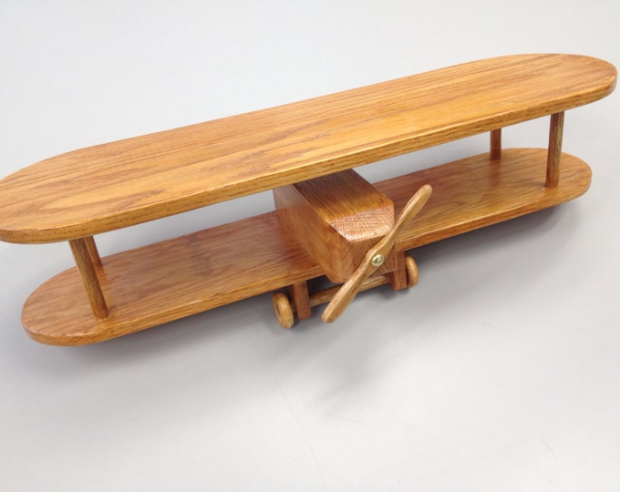 Solid Oak Biplane Shelf