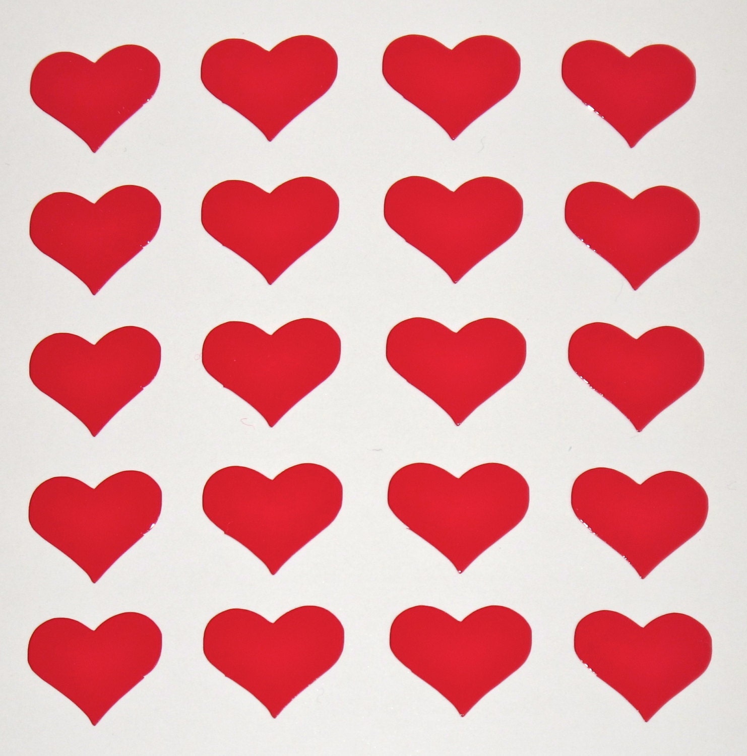 Tiny Shiny Heart Stickers