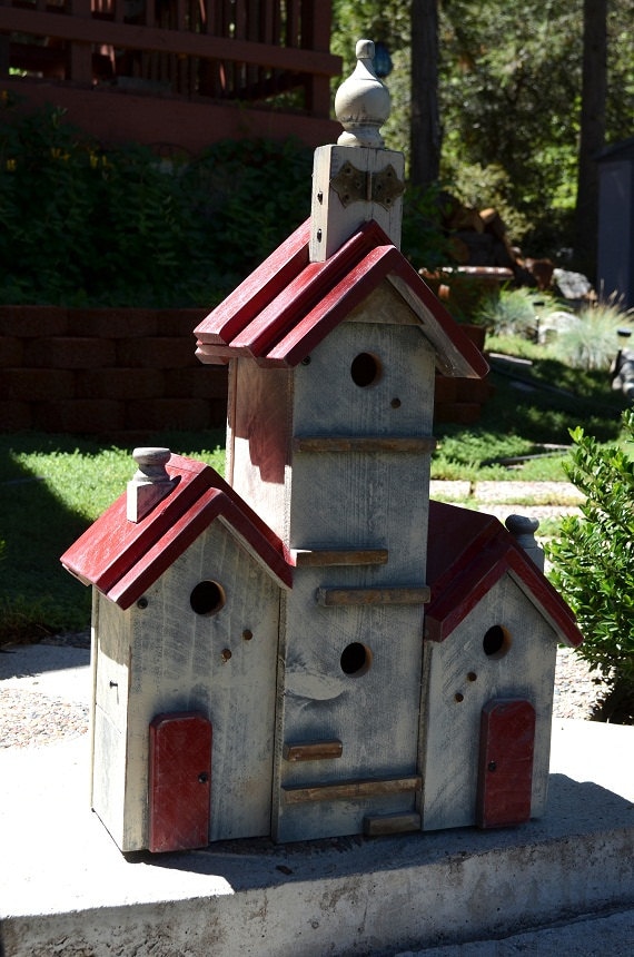 Birdhouse Handmade Large Bird House Yard by ...