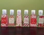 Items similar to Christmas Hand Sanitizer Favors- Personalized