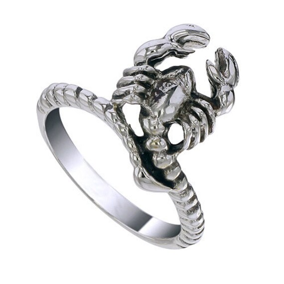 Scorpion Ring Sterling Silver Ring Scorpion by jewelkingthai