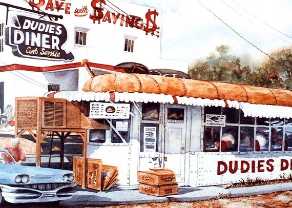 Tupelo Ms Print Dudies Diner 6280