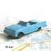 Reserved for Sheri - Vintage Tootsie Toy Car - Chrysler- Convertible - Turquoise