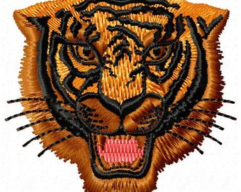 Tiger Machine Embroidery Design - Instant Download