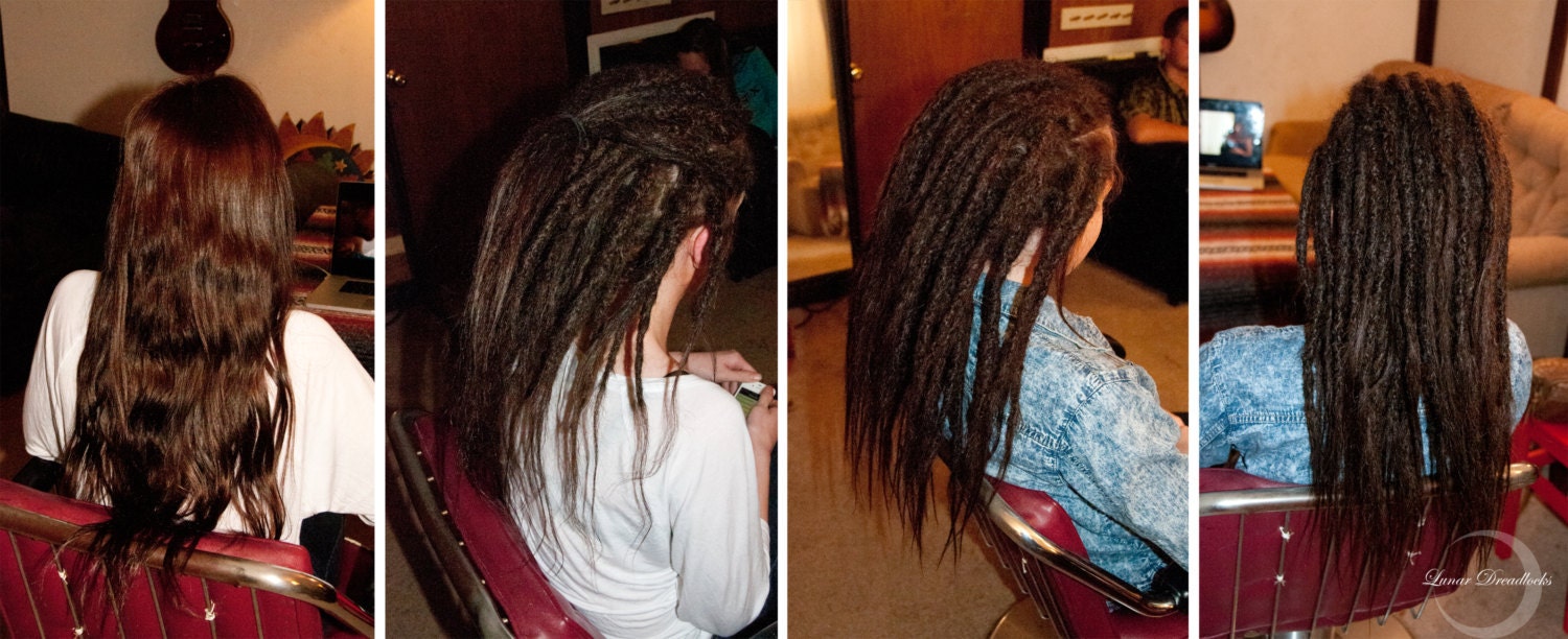 Dreadlock Extensions 20 Human Hair Custom by LunarDreadlocks