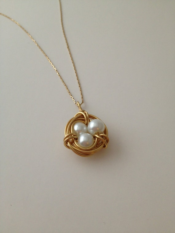 Bird Nest Necklace Pendant