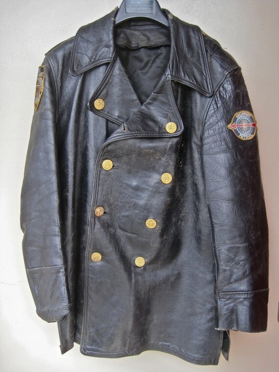 Police Motorcycle Leather Jacket Men S Motorcycle Terminator Police Side Lace Cow Leather Jacket