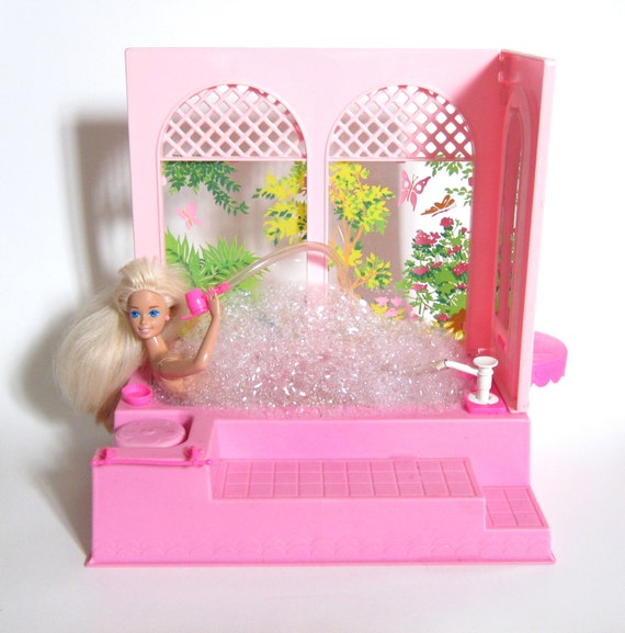 Barbie bulle bain baignoire vintage 1981 par browneyedrosevintage Rose Baignoires Créatif