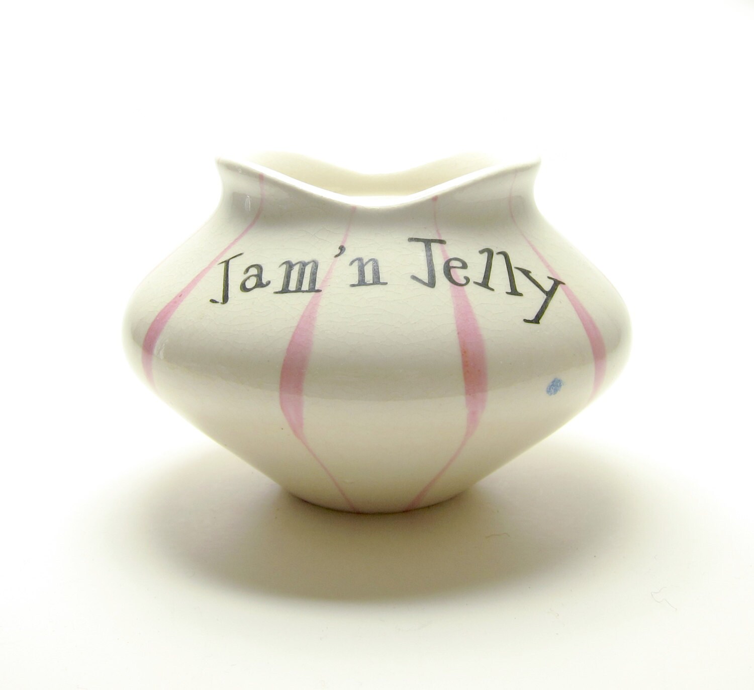 Jam ‘n Jelly Pixieware Jar Holt Howard Vintage Condiment Holder Vintage