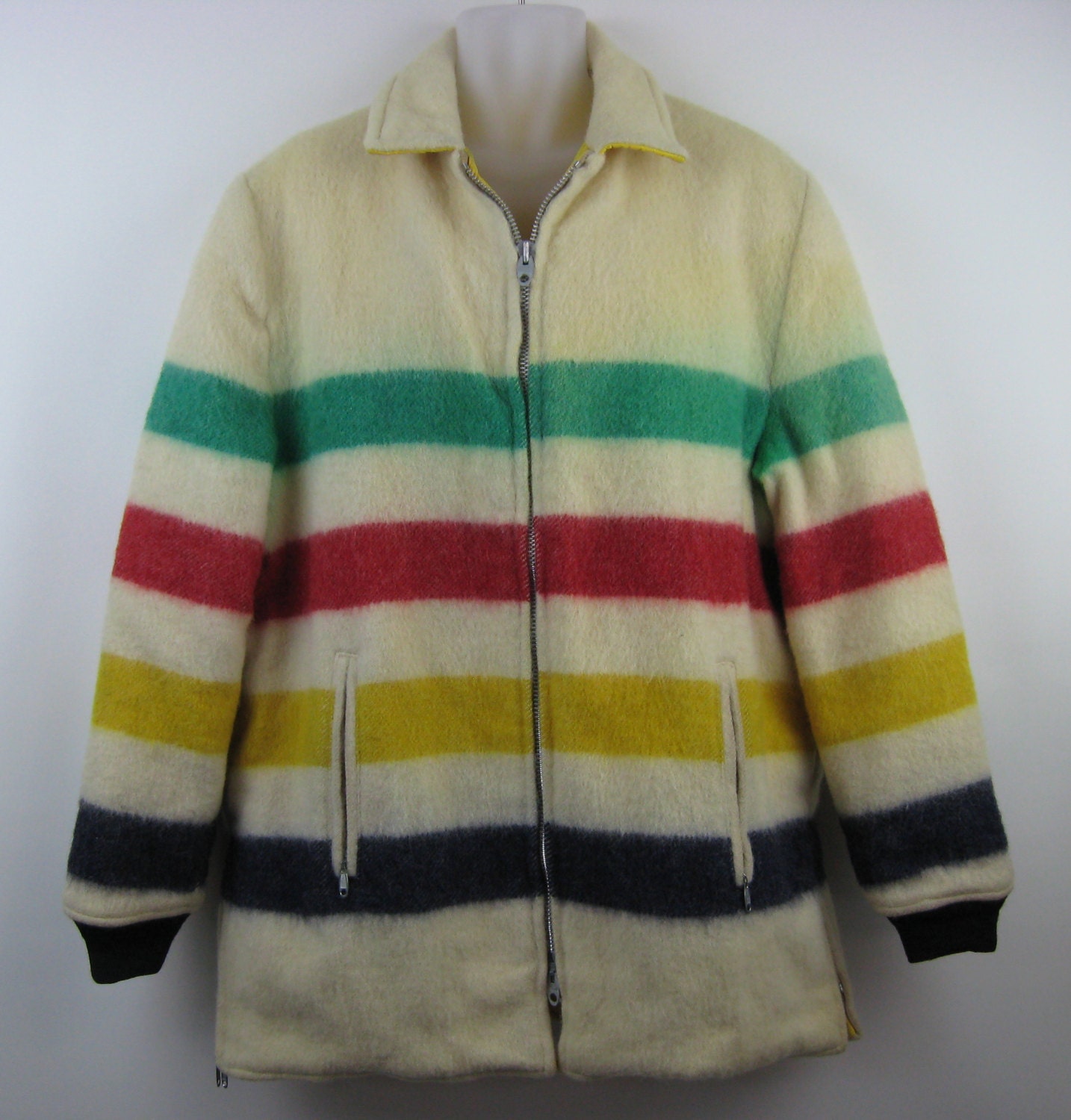Hudson's Bay Coat // MultiStripe Point Blanket Coat